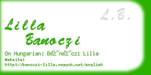 lilla banoczi business card